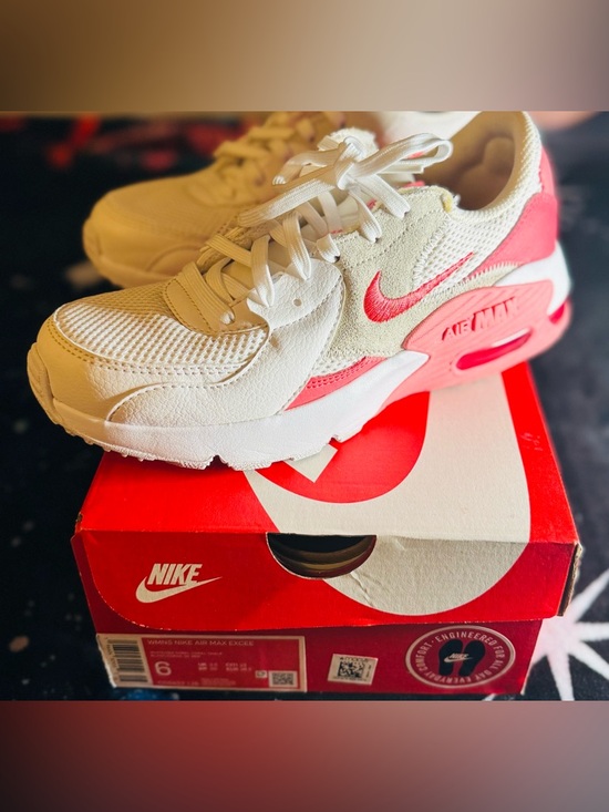 Nike Shoes - Nike Women’s Air Max White with Pink/Coral Accents Sneakers